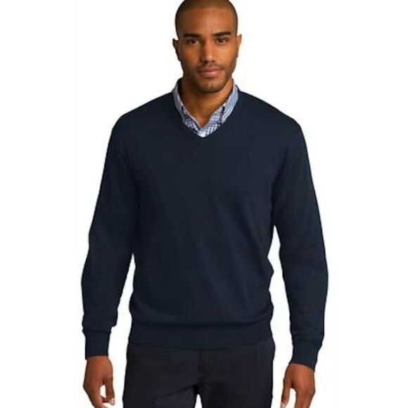 American Eagle Outfitters Other - American Eagle V-Neck Sweater Cotton Knit Athletic Fit Navy Blue Men's Large